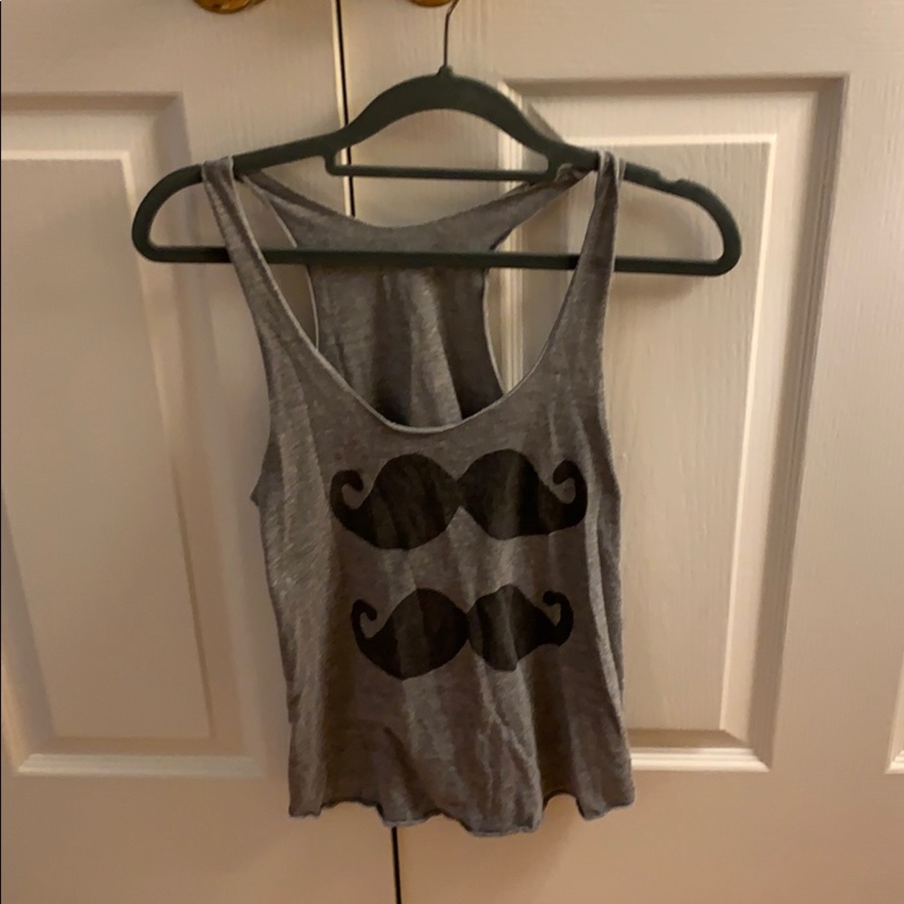 Mustache tank top